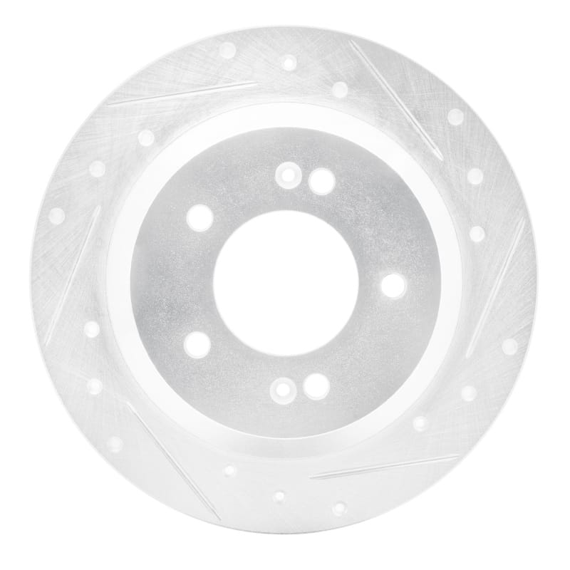 R1 Concepts — R1 14-23 Hyundai Kona Rear Right Drilled & Slotted Silver Brake Rotor
R1 Brake Rotor Drill
