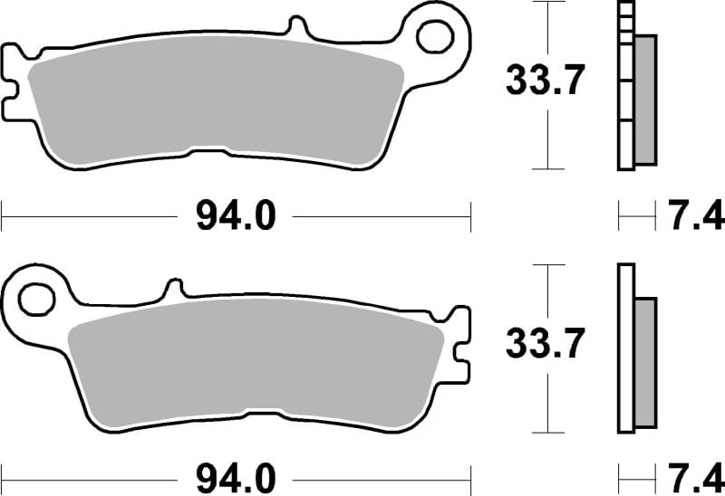 Brembo OE Powersports — Brembo OE 23-23 Fantic XE 125cc Sinter Brake Pad - Front