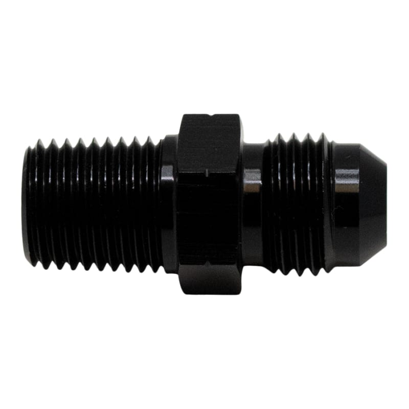 DeatschWerks — DeatschWerks 6AN Male Flare to 1/4in Male NPT Adapter - Anodized Matte Black
Lines & Fittings