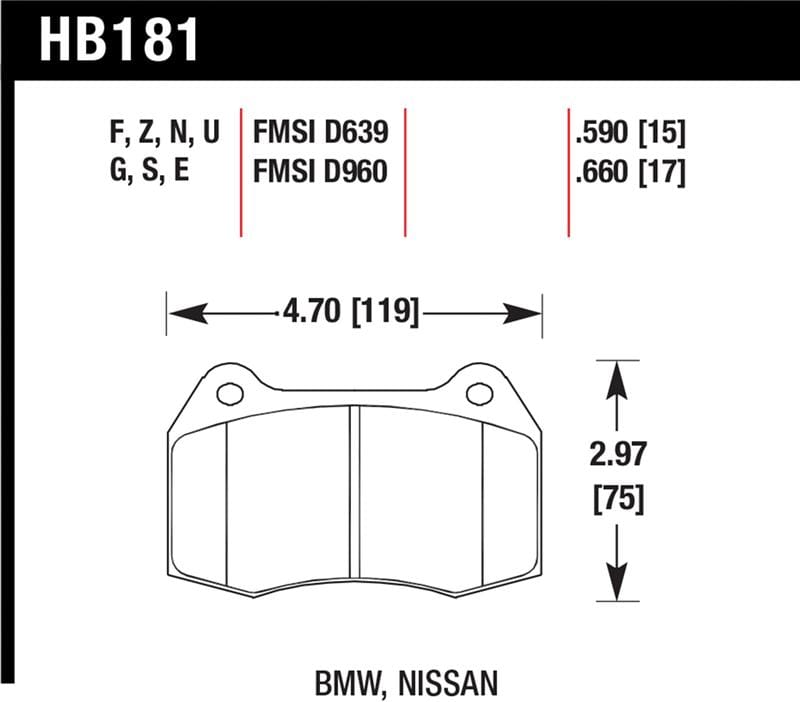 Hawk Performance — HPS Disc Brake Pad