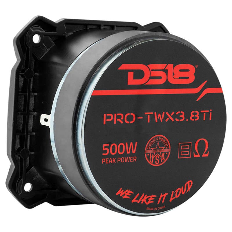 DS18 — DS18 4in Super Bullet Tweeter 250 Watts RMS 1.5in Titanium Vc 8 ohm