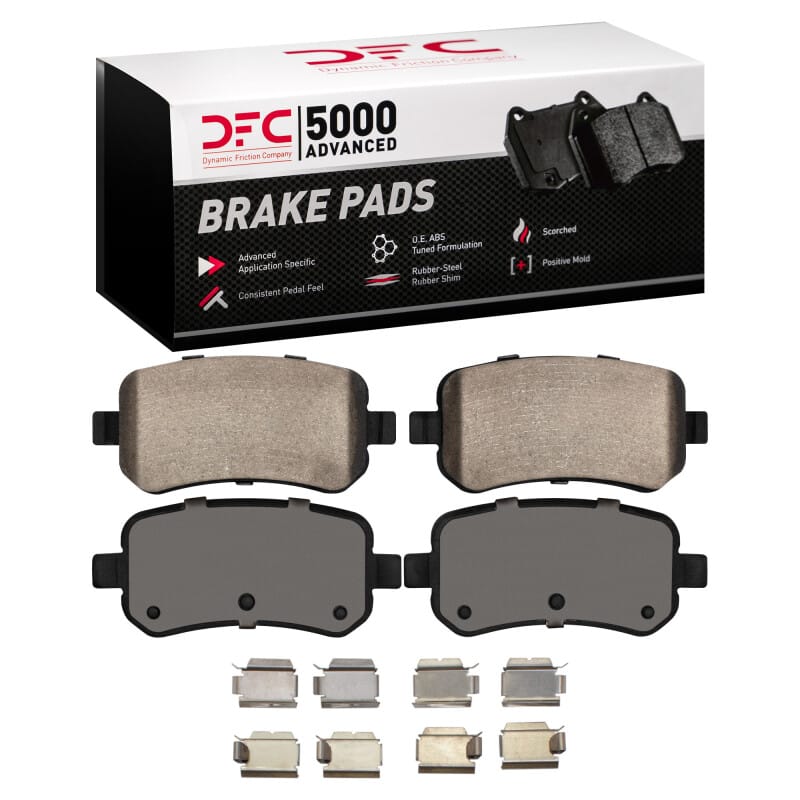 DFC — DFC 08-12 Chrysler Town & Country Rear 5000 Advanced Ceramic Brake Pads and Hardware Kit