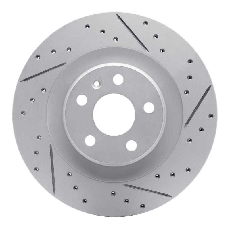 R1 Concepts — R1 16-26 Volvo V90 Rear Right Drilled & Slotted Geo-Carbon Rotor