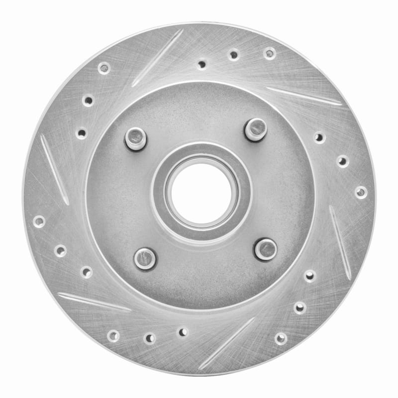 R1 Concepts — R1 74-80 Ford Mustang II Front Left Drilled & Slotted Silver Brake Rotor
R1 Brake Rotor Drill