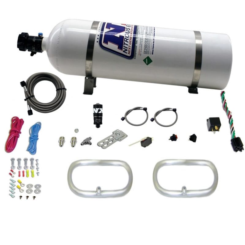 Nitrous Express — Nitrous Express Dual Ntercooler Ring System (2 - 6 x 6 Rings) w/15lb Bottle
N-TERCOOLER system
N2OSys