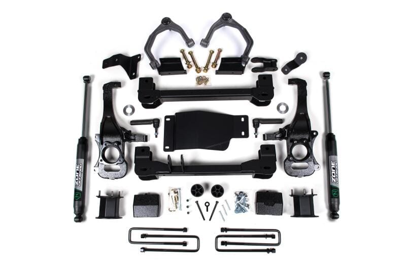 Zone Offroad — Zone Offroad 19-23 Chevy/GM Trail Boss / AT4 1500 4WD 4in Lift Kit w/ FOX Shocks