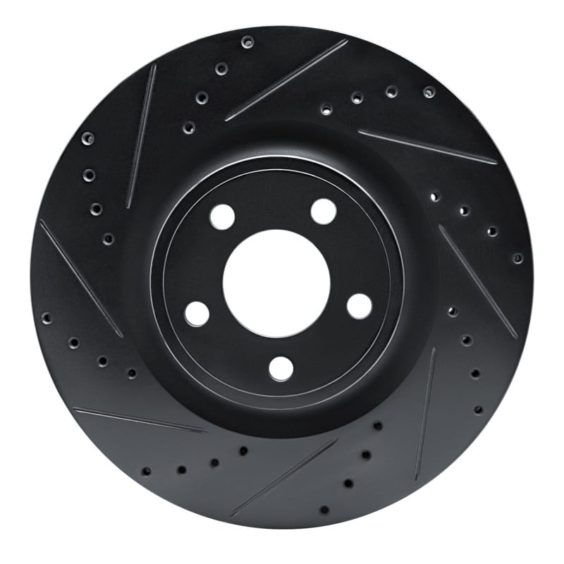 R1 Concepts — R1 15-25 Ford Mustang Front Left Drilled & Slotted Black Brake Rotor
R1 Brake Rotor Drill