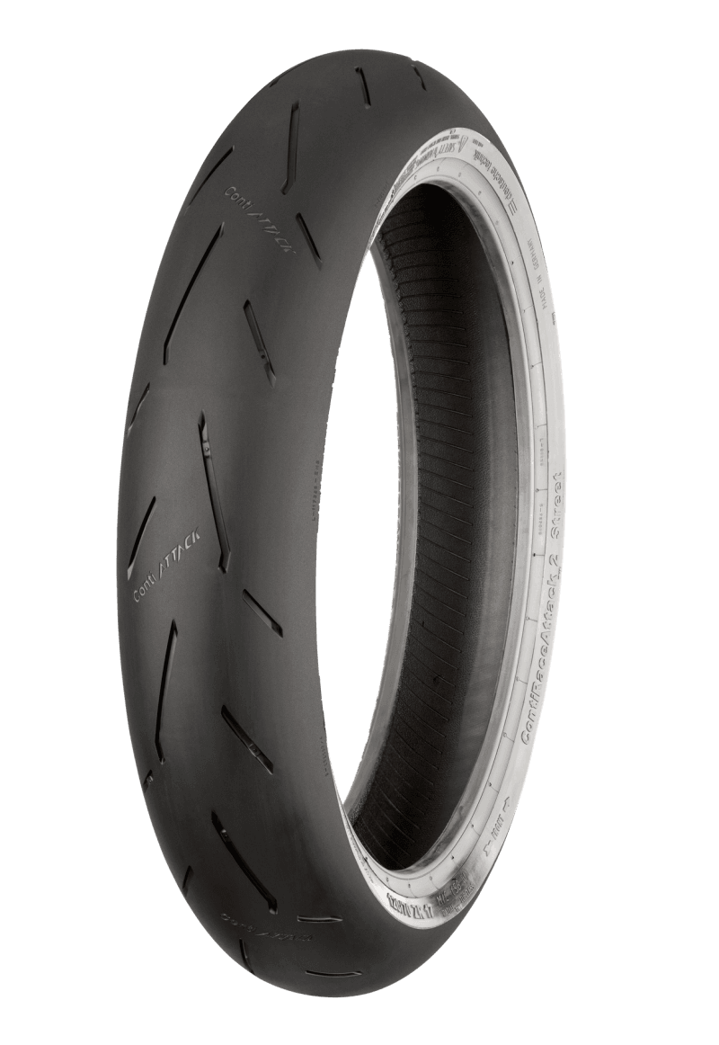 Continental Tire — Continental ContiRaceAttack 2 Medium - 120/70 ZR17 M/C 58W TL Front
