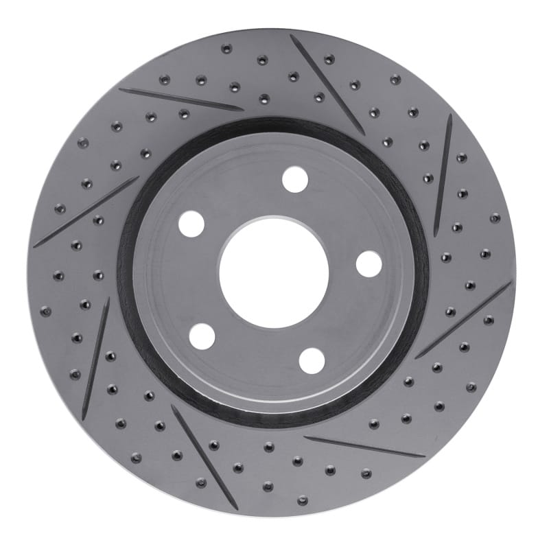 R1 Concepts — R1 11-22 Dodge Durango Front Right Drilled & Slotted Geo-Carbon Rotor