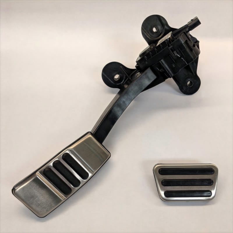 Ford Racing — Ford Racing Mustang Automatic Transmission Aluminum Pedal Kit
AclBrakePedalPadSet
