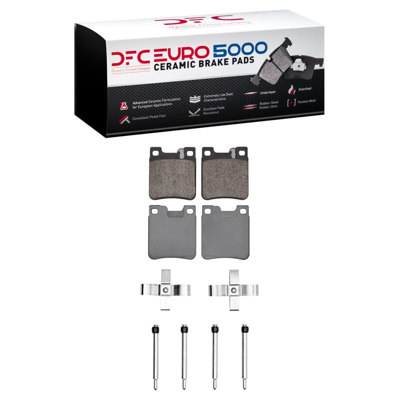 DFC — DFC 94-00 Mercedes-Benz CLK320 Rear Euro 5000 Ceramic Brake Pads and Hardware Kit
DFC EURO Pads + HW