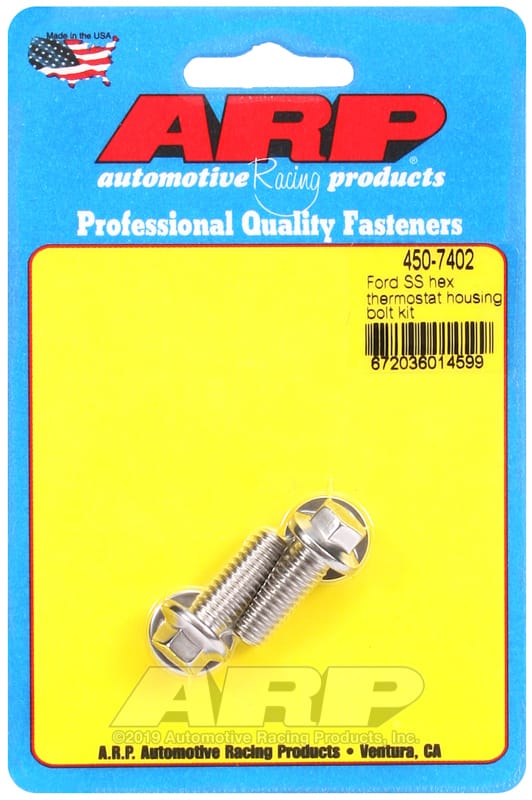 ARP — ARP Ford SS Hex Thermostat Housing Bolt Kit