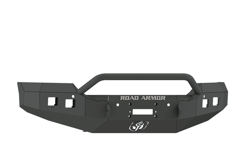 Road Armor — Road Armor 15-19 GMC 2500 Stealth Front Winch Bumper w/Pre-Runner Guard - Tex Blk