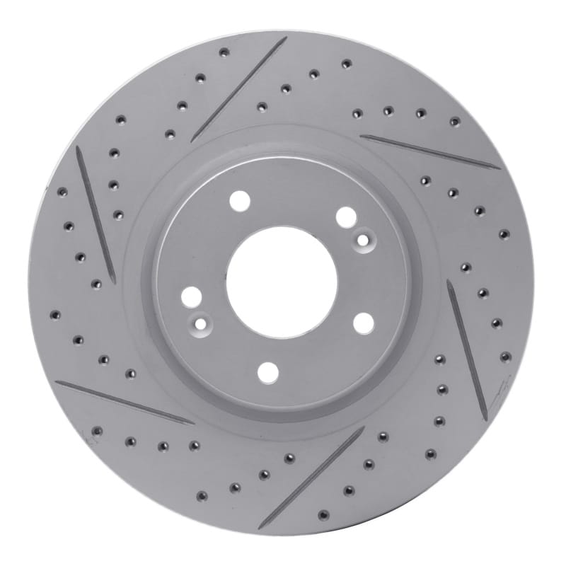 R1 Concepts — R1 15-21 Kia Sedona Front Right Drilled & Slotted Geo-Carbon Rotor