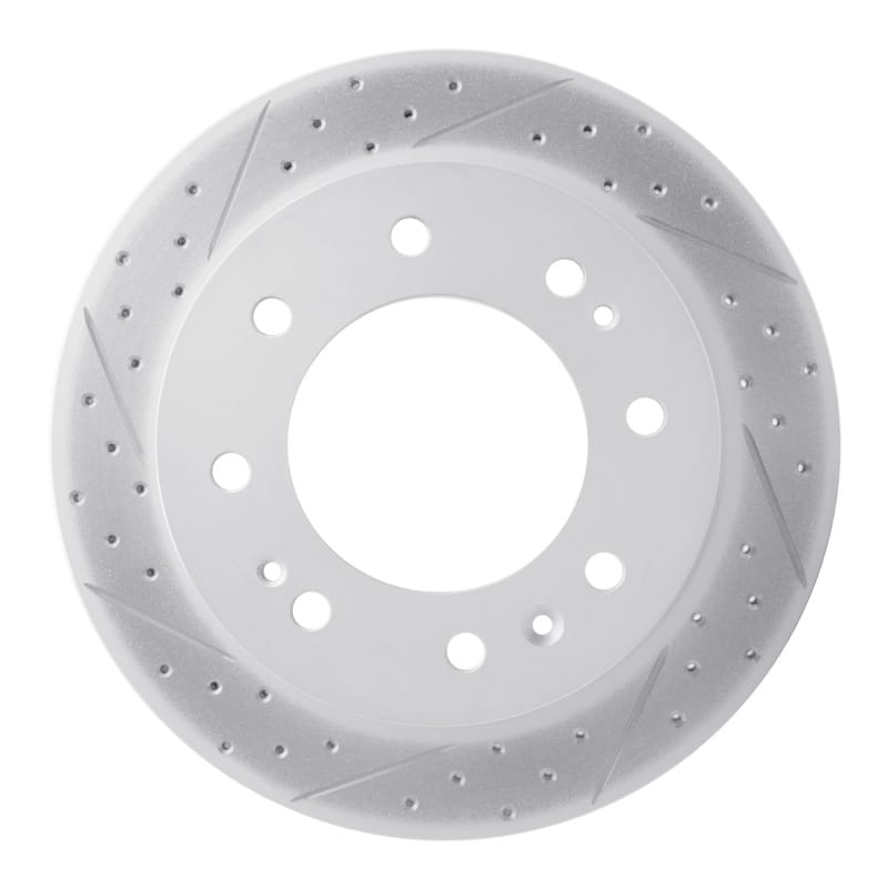 R1 Concepts — R1 11-25 Chevrolet Suburban 3500 Hd Front Right Drilled & Slotted Geo-Carbon Rotor
