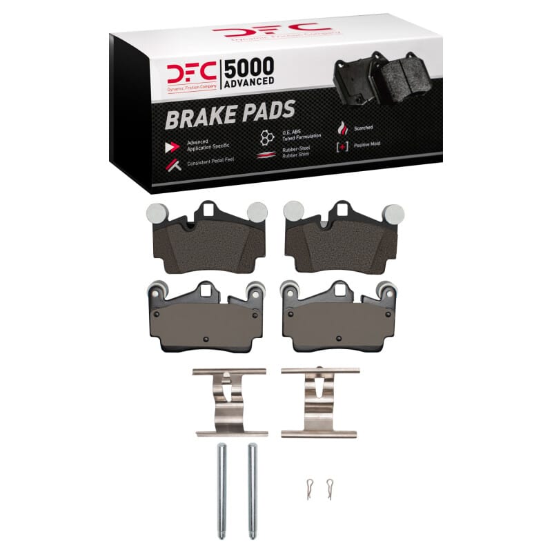 DFC — DFC 03-15 Audi Q7 Rear 5000 Advanced Low Metallic Brake Pads and Hardware Kit
DFC Brake Pad Set