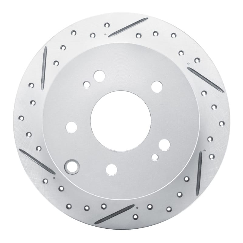 R1 Concepts — R1 04-12 Mitsubishi Galant Rear Left Drilled & Slotted Geo-Carbon Rotor