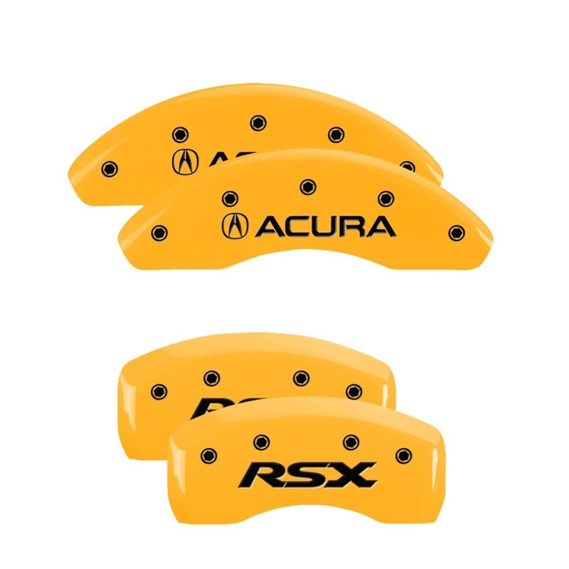 MGP — MGP 4 Caliper Covers Engraved Front Acura Rear RSX Yellow Finish Black Char 2003 Acura RSX
Caliper Covers