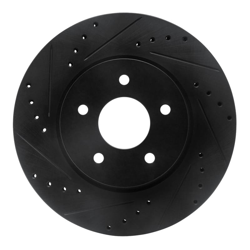 R1 Concepts — R1 19-24 Infiniti QX50 Rear Left Drilled & Slotted Black Brake Rotor
R1 Brake Rotor Drill