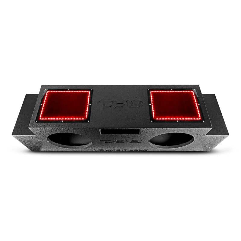 DS18 — DS18 2007-23 Jeep JKU/JLU Subwoofer Enclosure 2x 12in Down Fire LED Lights (w/out Amplified System)