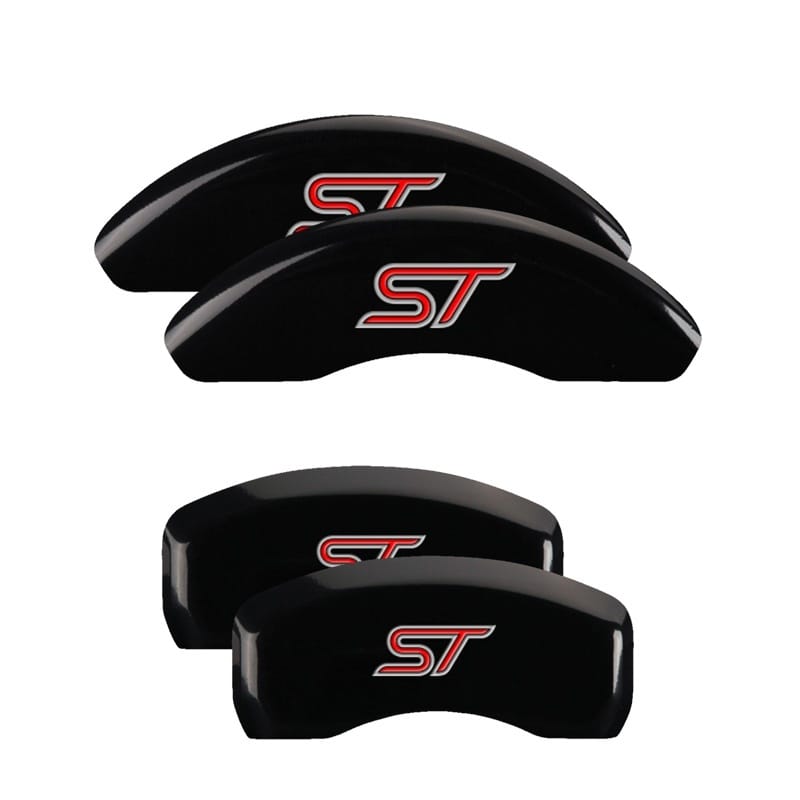 MGP — MGP 4 Caliper Covers Engraved Front & Rear No bolts/ST Black finish silver ch
Caliper Covers