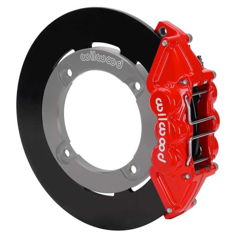 Wilwood — Wilwood 19-22 Honda Talon 1000 Red 4-Piston Rear Kit 11.25in - Plain Face Steel Rotors