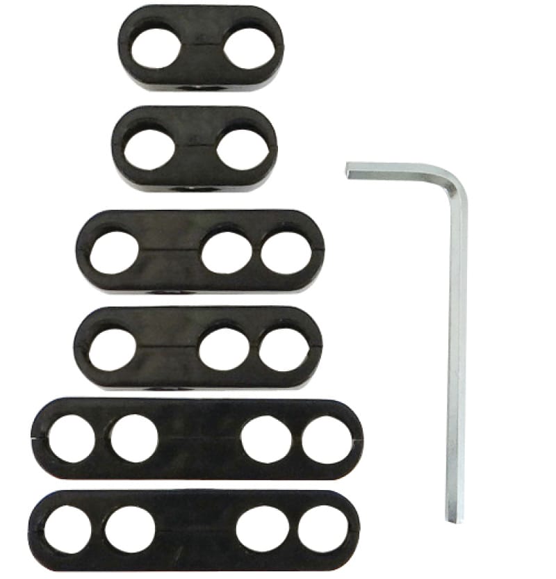 Moroso — Moroso Spark Plug Wire Separator Kit w/Allen Wrench - Split Design - Black