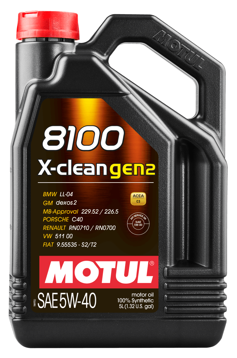Motul — Motul 5L Synthetic Engine Oil 8100 X-CLEAN Gen 2 5W40