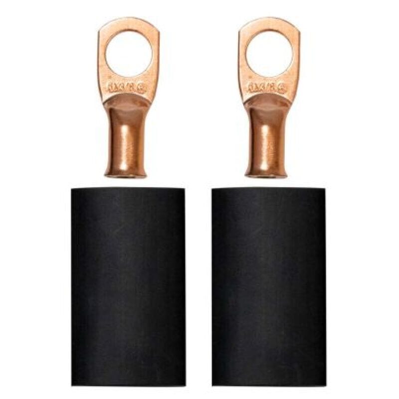 Moroso — Moroso 3/8in Dia Stud 6 GA Wire Crimp/Solder Battery Cable Terminal Kit (2 Pack)