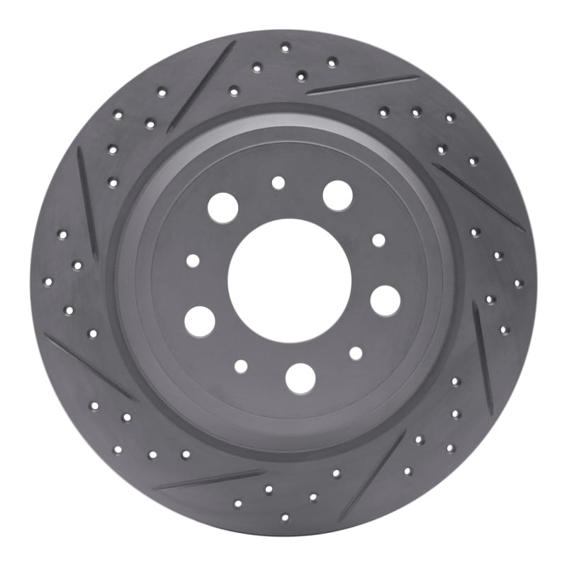 R1 Concepts — R1 99-09 Volvo Xc70 Rear Left Drilled & Slotted Geo-Carbon Rotor