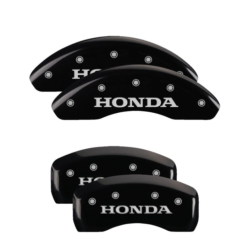 MGP — MGP 4 Caliper Covers Engraved Front & Rear Honda Black Finish Silver Char 2004 Honda CR-V
Caliper Covers