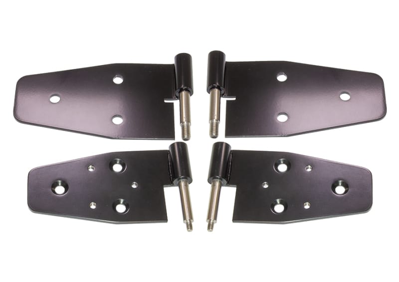 Kentrol — Kentrol 03-06 Jeep Wrangler TJ Door Hinge Set of 4 Pieces Black