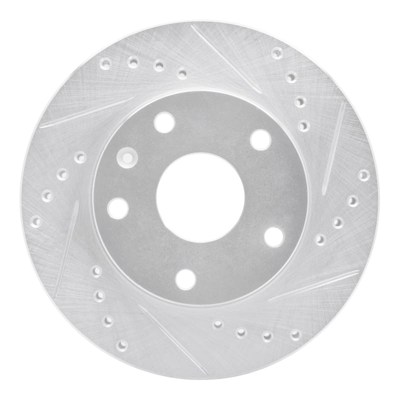 R1 Concepts — R1 99-02 Daewoo Leganza Front Right Drilled & Slotted Silver Brake Rotor
R1 Brake Rotor Drill