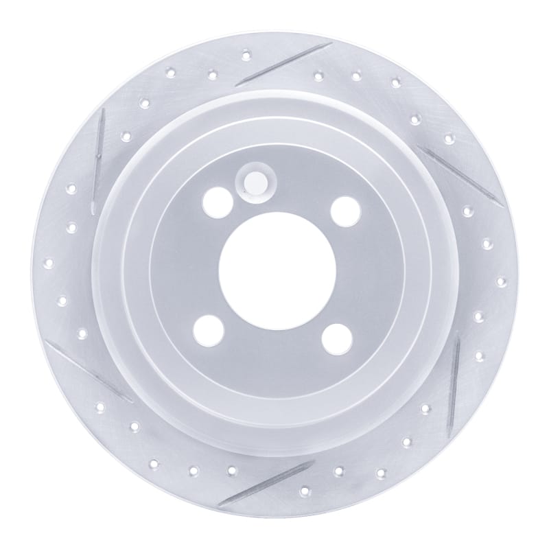 R1 Concepts — R1 09-14 Mini Cooper (Excl Clubman Rear Left Drilled & Slotted Geo-Carbon Rotor