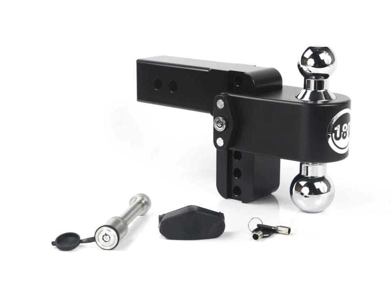 Weigh Safe — Weigh Safe 180 Hitch 4in Drop Hitch & 2.5in Shank (10K/18.5K GTWR) w/WS05 - Black Cerakote