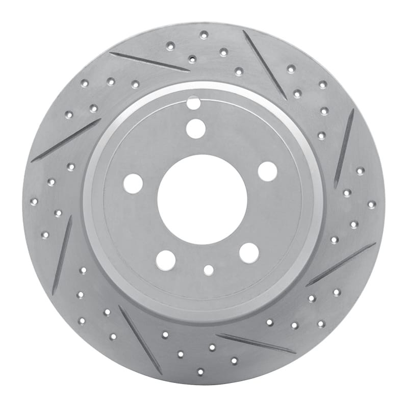R1 Concepts — R1 96-04 Volvo 850 Rear Right Drilled & Slotted Geo-Carbon Rotor