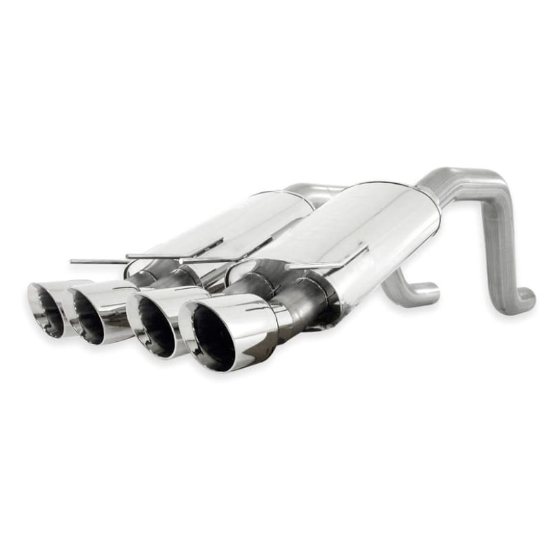Stainless Works — Stainless Works 2006-13 Corvette C6ZO6/ZR1 3in Axleback Chambered Mufflers Quad 4in Rolled Edge Tips
Exhaust System