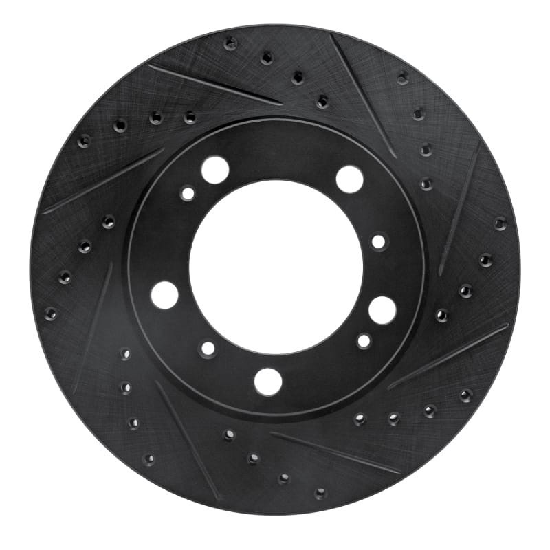 R1 Concepts — R1 97-04 Porsche Boxster Front Right Drilled & Slotted Black Brake Rotor
R1 Brake Rotor Drill