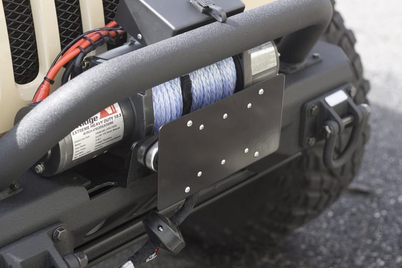 Rugged Ridge — Rugged Ridge Front Hawse Fairlead License Plate Mounting Bracket
LicensePlateBrkt
OFFROAD_RECOVERY
