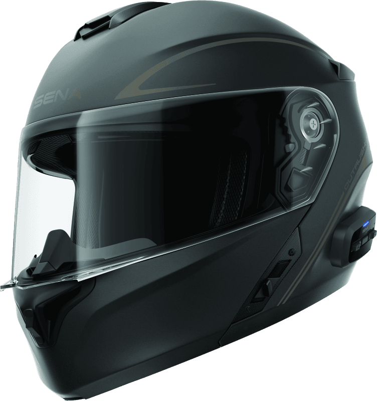 Sena Technologies — Sena Technologies Outrush R Flip-Up Bluetooth Helmet Matte Black - Small