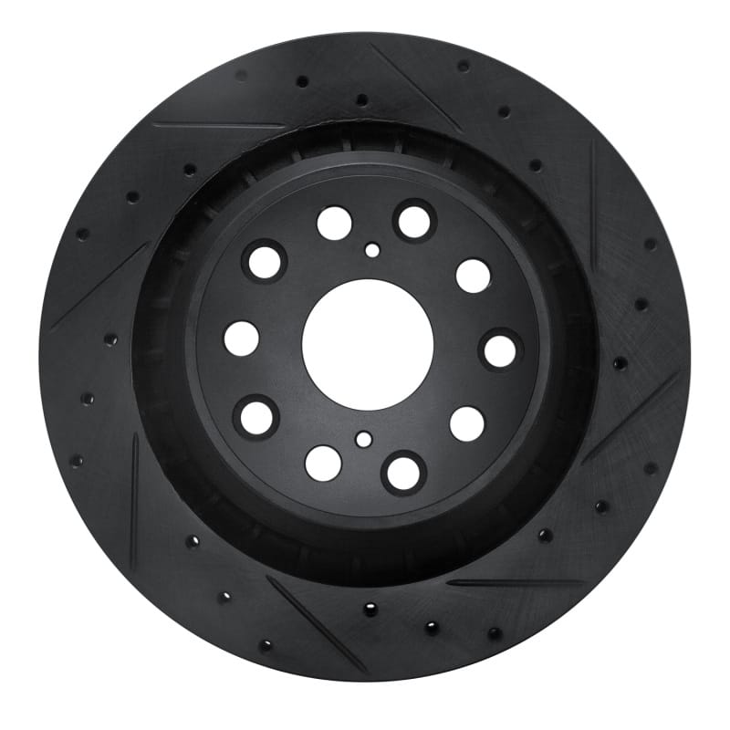 R1 Concepts — R1 07-17 Lexus LS460 Right Rear Drilled & Slotted Black Brake Rotor
R1 Brake Rotor Drill