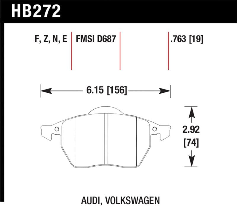 Hawk Performance — Hawk HP+ Street Brake Pads
Disc Brake Pad
