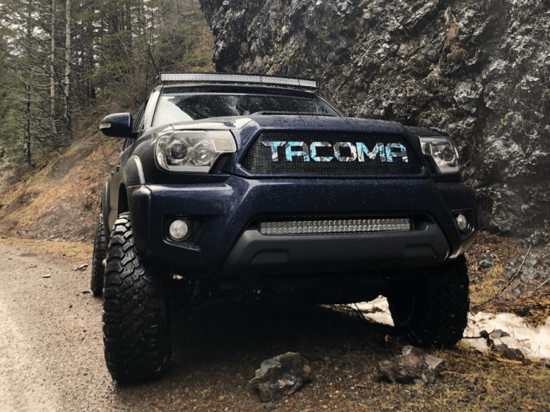 Cali Raised LED — Cali Raised 05-15 Toyota Tacoma 32In Lower Bumper Flush Led Light Bar Brackets Kit - No Switch