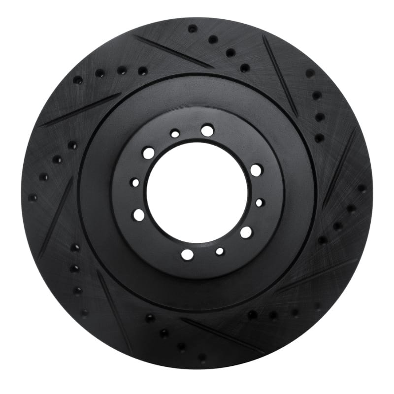 R1 Concepts — R1 98-04 Mitsubishi Montero Front Right Drilled & Slotted Black Brake Rotor
R1 Brake Rotor Drill