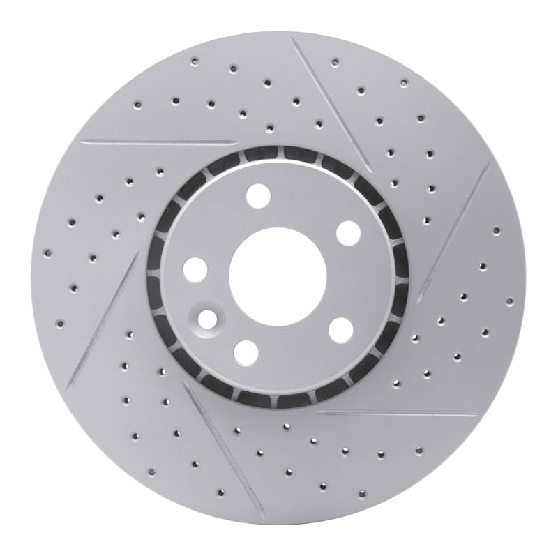 R1 Concepts — R1 10-16 Volvo Xc60 Front Right Drilled & Slotted Geo-Carbon Rotor