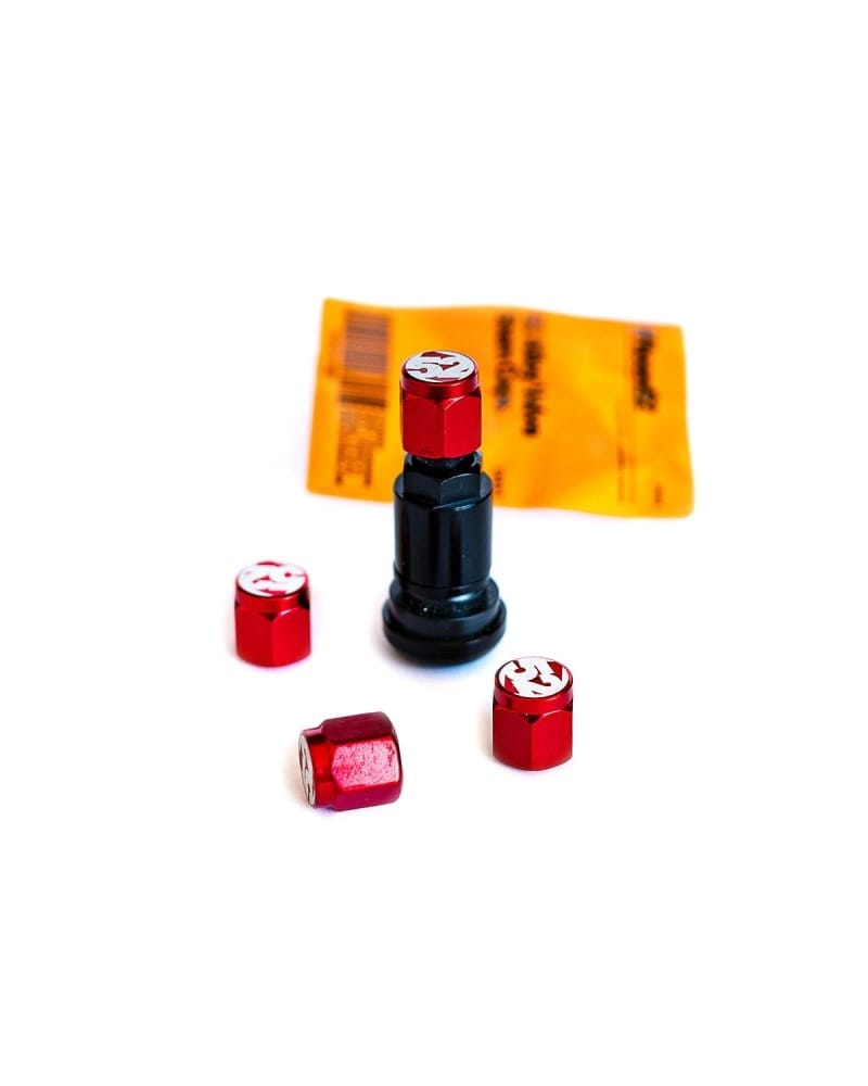 fifteen52 — Fifteen52 Valve Stem Cap Set - Red - 4 Pieces