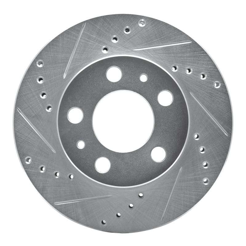 R1 Concepts — R1 1976-1993 Volvo 265 Front Left Drilled & Slotted Silver Brake Rotor
R1 Brake Rotor Drill