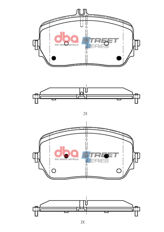 DBA — DBA 19-22 Mercedes-Benz GLE450 Street Series Front Brake Pads
Brake Pad