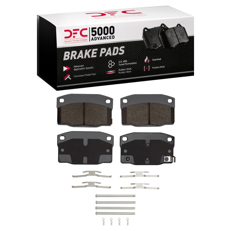 DFC — DFC 88-93 Pontiac LeMans Front 5000 Advanced Semi Metallic Brake Pads and Hardware Kit
DFC Brake Pad Set