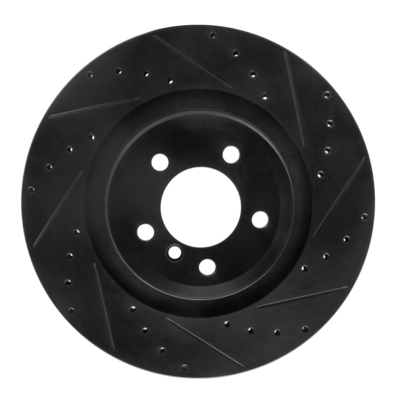 R1 Concepts — R1 07-08 BMW ALPINA B7 Rear Right Drilled & Slotted Black Brake Rotor
R1 Brake Rotor Drill